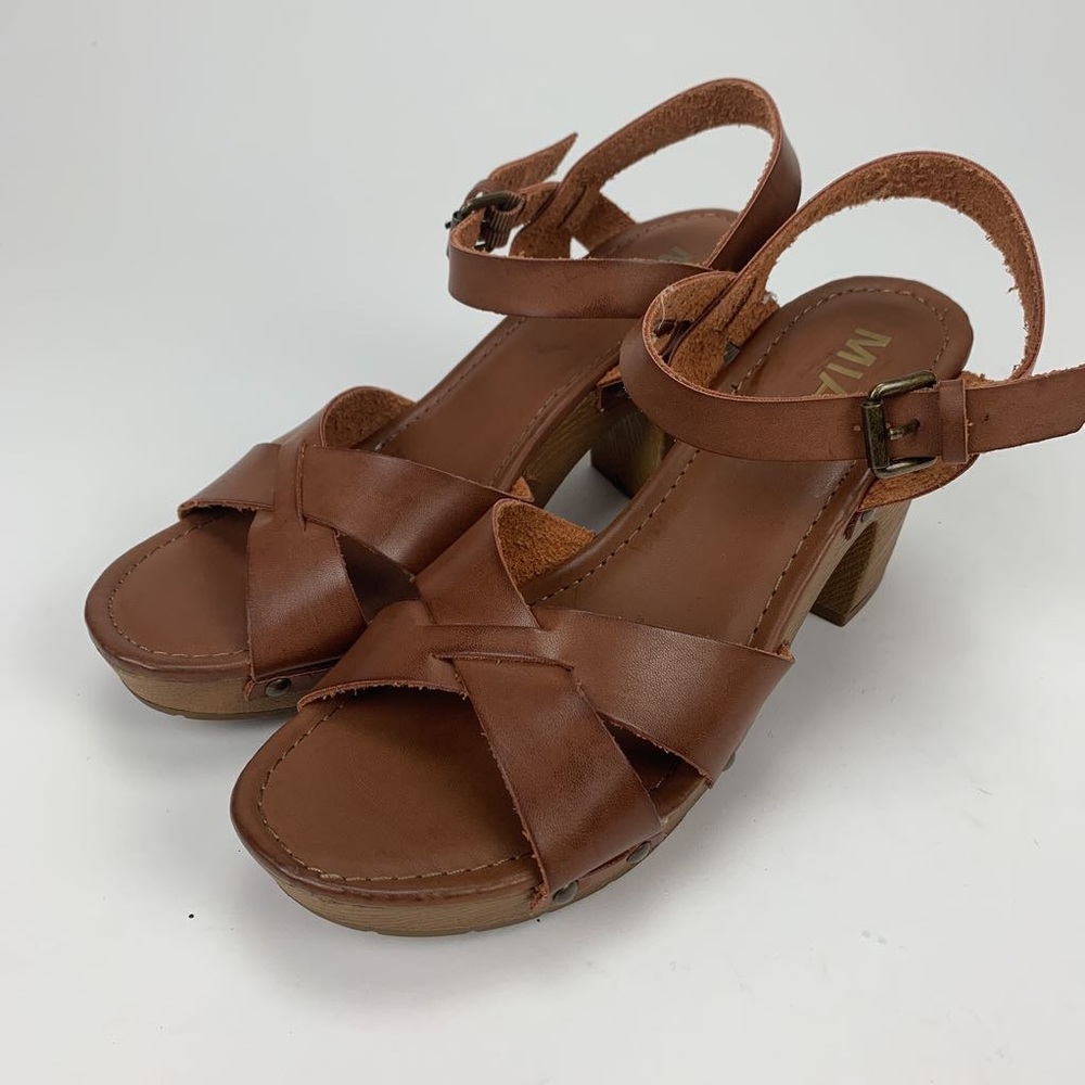 MIA Womens jamila sandal block heels strap shoes 8